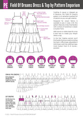 Field Of Dreams | Tiered Dress & Top PDF Sewing Pattern